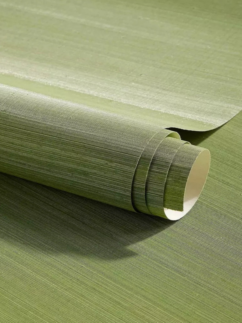 New Serena & Lily Grasscloth Removable Green Wallpaper - Grass